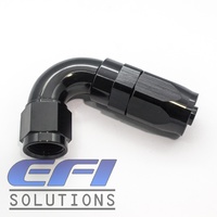 120º Degree Full Flow Hose End AN6 (Black)