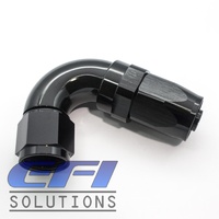 120º Degree Full Flow Hose End AN8 (Black)