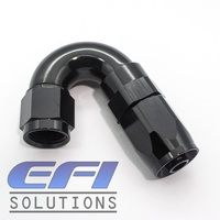 150º Degree Full Flow Hose End AN6 (Black)