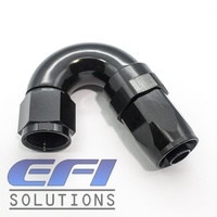 150º Degree Full Flow Hose End AN8 (Black)