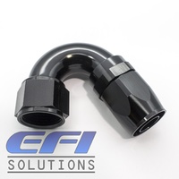 150º Degree Full Flow Hose End AN12 (Black)