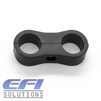 Billet Dual Hose Separators AN6 Braid and AN8 PTFE Hose(Black) (13.5mm ID)