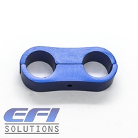 Billet Dual Hose Separators AN8 Braid and AN10 PTFE Hose (15.9mm ID) 