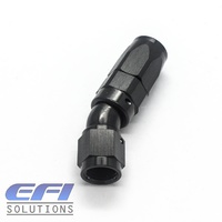 30º Degree Full Flow Hose End AN4 (Black)