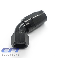 60º Degree Full Flow Hose End AN12 (Black)