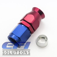 Straight Full Flow PTFE Teflon Hose End AN6