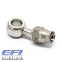 Banjo STRAIGHT 11.2mm (7/16) ID To AN4 PTFE Hose End Stainless Steel