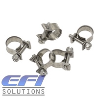 Mini Hose Clamps "12-14mm" Stainless Steel (Pack Of 5)