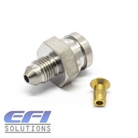 Brake Joiner Lug With Clip Recess 3/8-24 To Male AN3 Stainless Steel