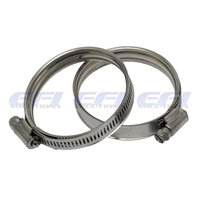 Constant Tension Hose Clamps "120 -140mm" (Suits 114 & 127mm ID Silicone Hose) (Pack Of 2)