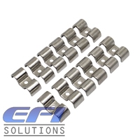 Hard Line Mounting Clamps Double 3/8 Stainless Steel (Pack 12)