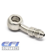 Banjo 20 Degree 11.2mm (7/16) ID To Male AN4 Stainless Steel