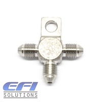 Brake Tee Male AN3 With Mounting Tab Stainless Steel