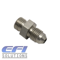 Straight 7/16-24 To Male AN4 Stainless Steel "Short" (Garrett Turbo Oil Feed)