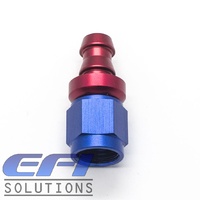 Straight Push Lock Hose End AN6
