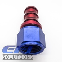 Straight Push Lock Hose End AN12
