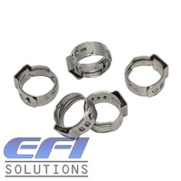 Single Ear Hose Clamps "10.8-13.3mm" Stainless Steel