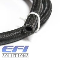 450 Series Black Nylon Over Stainless Steel Braided Hose AN4 Per Metre