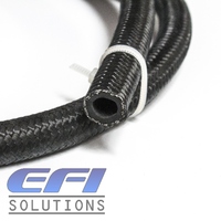 450 Series Black Nylon Over Stainless Steel Braided Hose AN20 Per Metre