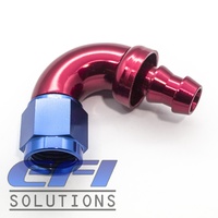 120° Degree Push Lock Hose End AN6