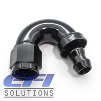 150° Degree Push Lock Hose End AN4 (Black)