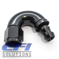 150° Degree Push Lock Hose End AN10 (Black)