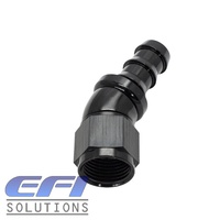 30° Degree Push Lock Hose End AN12 (Black)
