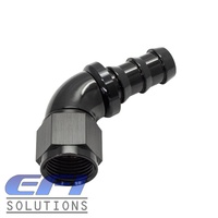 60° Degree Push Lock Hose End AN10 (Black)