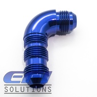 90º Degree Full Flow Bulkhead AN8