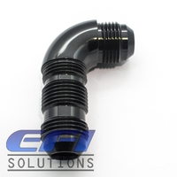 90º Degree Full Flow Bulkhead AN8 (Black)