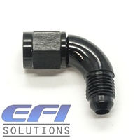 90° Degree Female To Male Flare AN4 (Black)
