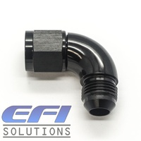 90° Degree Female To Male Flare AN8 (Black)