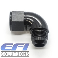 90° Degree Female To Male Flare AN12 (Black)