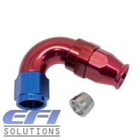 120° Degree Full Flow PTFE Teflon Hose End AN10