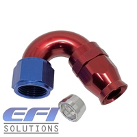 150° Degree Full Flow PTFE Teflon Hose End AN12
