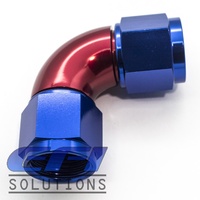 90º Degree Full Flow Female Coupler AN8
