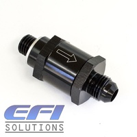 Fuel Pump Check Valve M12X1.5mm To 6AN (Black)