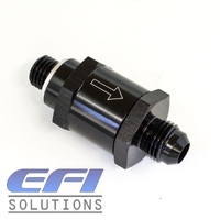 Fuel Pump Check Valve M10X1.0mm To 6AN (Black)