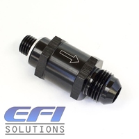 Fuel Pump Check Valve M10X1.0mm To 8AN (Black)