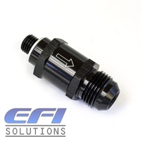 Fuel Pump Check Valve M10X1.0mm To 10AN (Black)