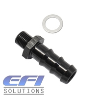 Metric M14X1.5mm To Male 5/8 Barb (Black) Suits Bosch 200 Fuel pump