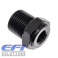 BSPT 3/8 To Female Metric M10 x 1.0 Port Adapter (Black)