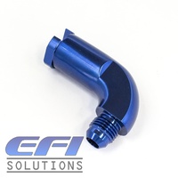 EFI Fuel Fitting 90 Degree 3/8 ID Tube To Male AN8