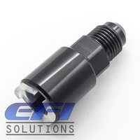 EFI Fuel Fitting 5/16 ID Tube To Male AN6 (Black)