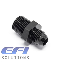 Straight 3/8 NPT To Male AN6 (Black)