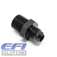 Straight 3/4 NPT To Male AN8 (Black)