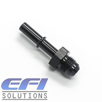 EFI Fuel Fitting 5/16 Male Tube To Male AN6 (Black)