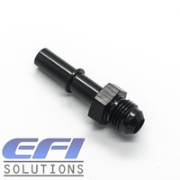 EFI Fuel Fitting 3/8 Male Tube To Male AN6 (Black)