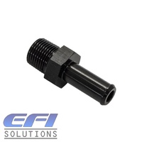 Male 1/4 NPT To 3/8 ( 9.5mm ) Male Barb (Black)