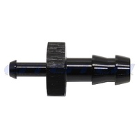 Stepped Barbed Joiner 1/4 To 3/8 Male (Black)